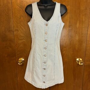 Thread & Supply Denim Button-Down Mini Dress